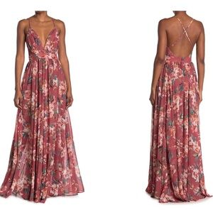 MEGHAN LA Enchanted Garden Maxi Dress